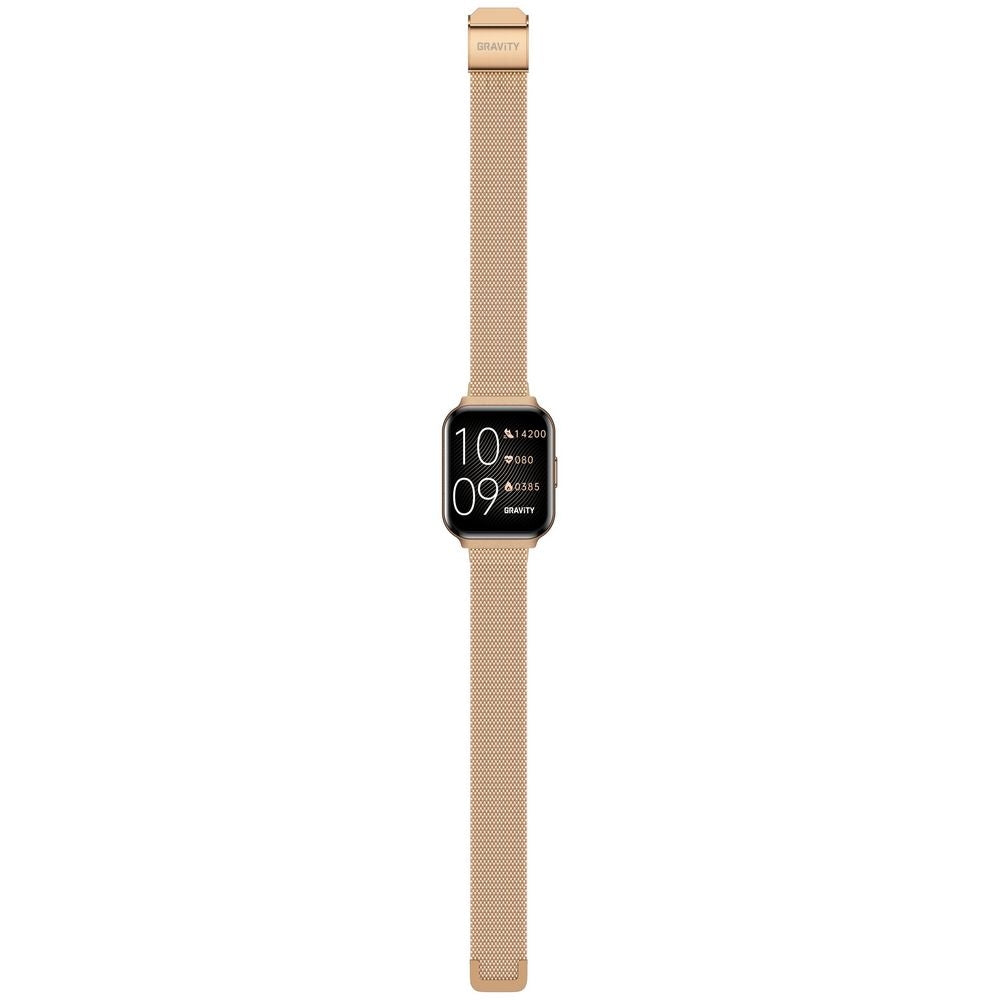 Smartwatch Gravity Różowe Złoto Pasek + Bransoleta GT44-2