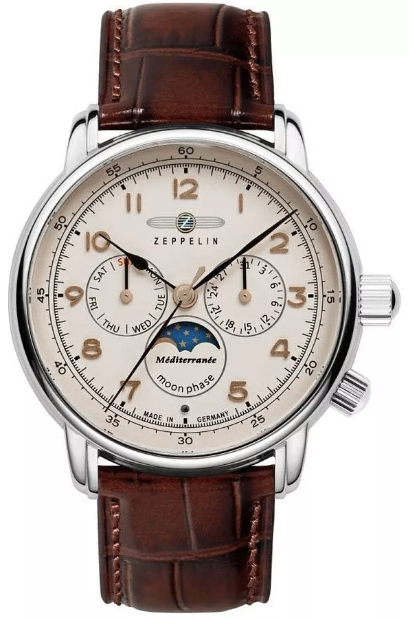 Zegarek Męski ZEPPELIN LZ121 Mediterranee Moonphase 9636-5