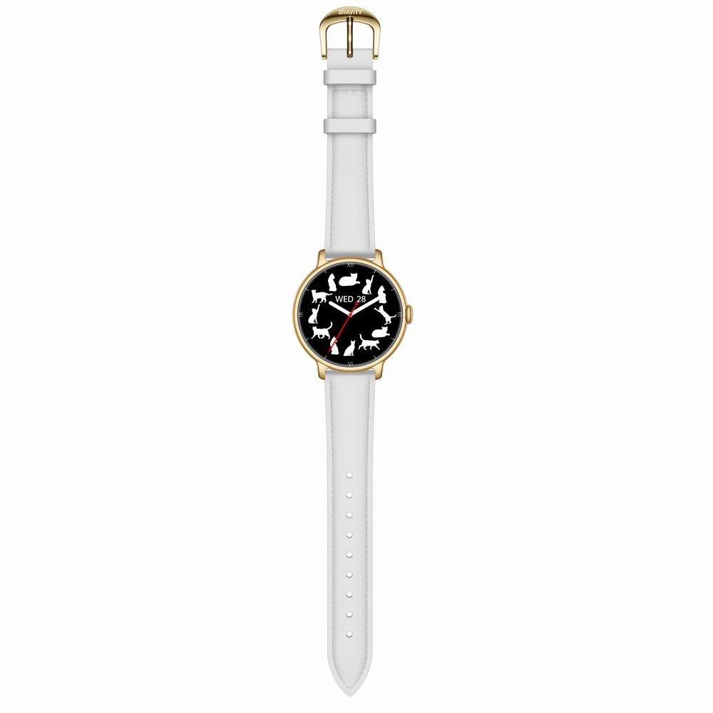 Smartwatch Gravity Złoty Bransoleta + Pasek GT33-2