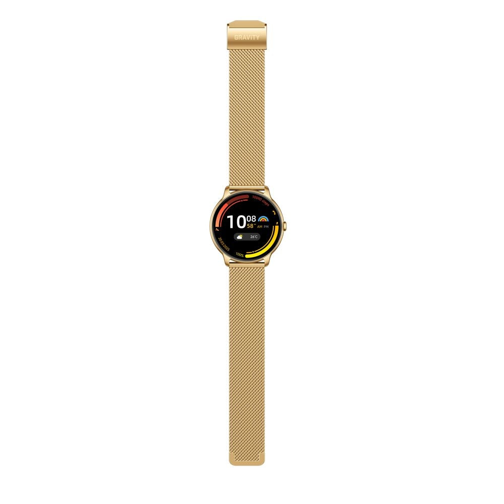 Smartwatch Gravity Złoty Pasek + Bransoleta GT31-2
