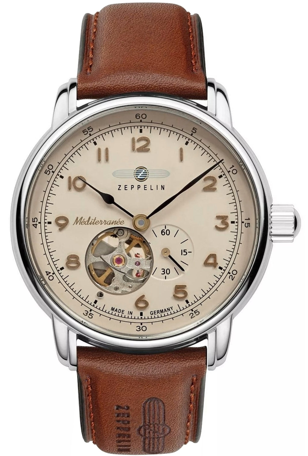 Zegarek Męski ZEPPELIN Mediterranee Open Heart Automatic 9666-5