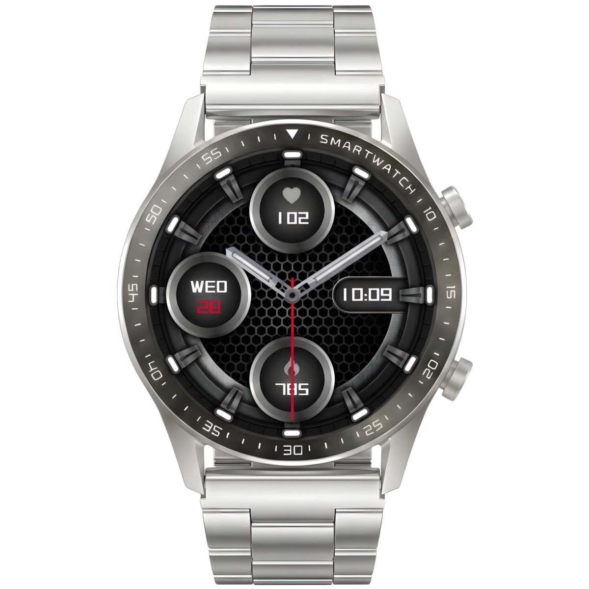 Smartwatch Gravity Srebrny Bransoleta + Pasek GT10-6