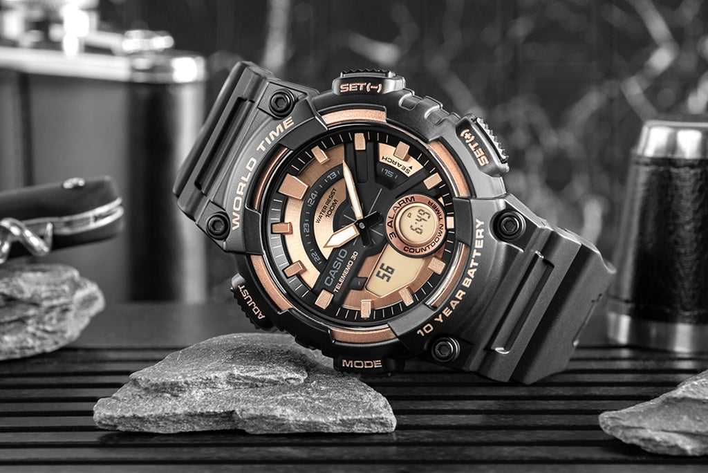 Zegarek Męski CASIO Gerton AEQ-110W-1A3VDF