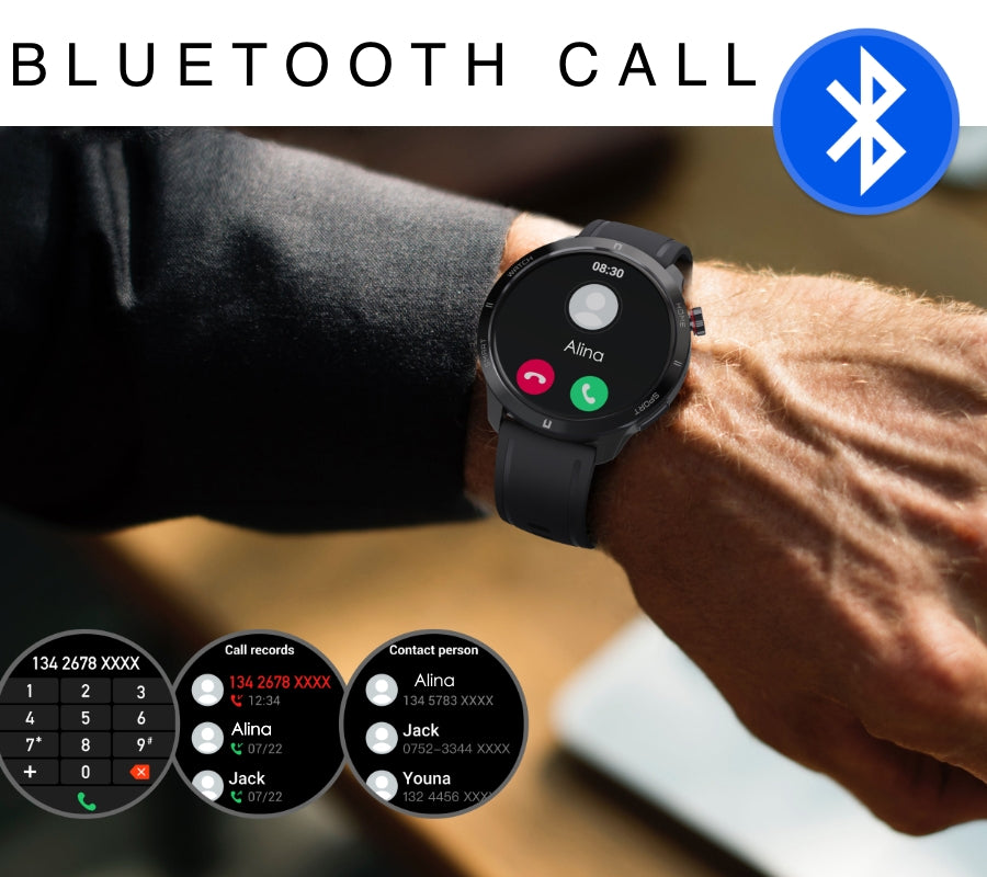 Smartwatch Męski RUBICON RNCF14 Black SMARUB250