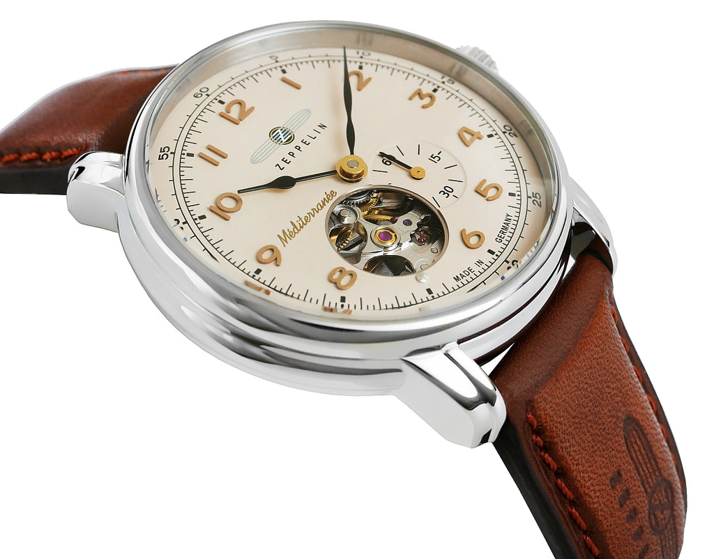 Zegarek Męski ZEPPELIN Mediterranee Open Heart Automatic 9666-5