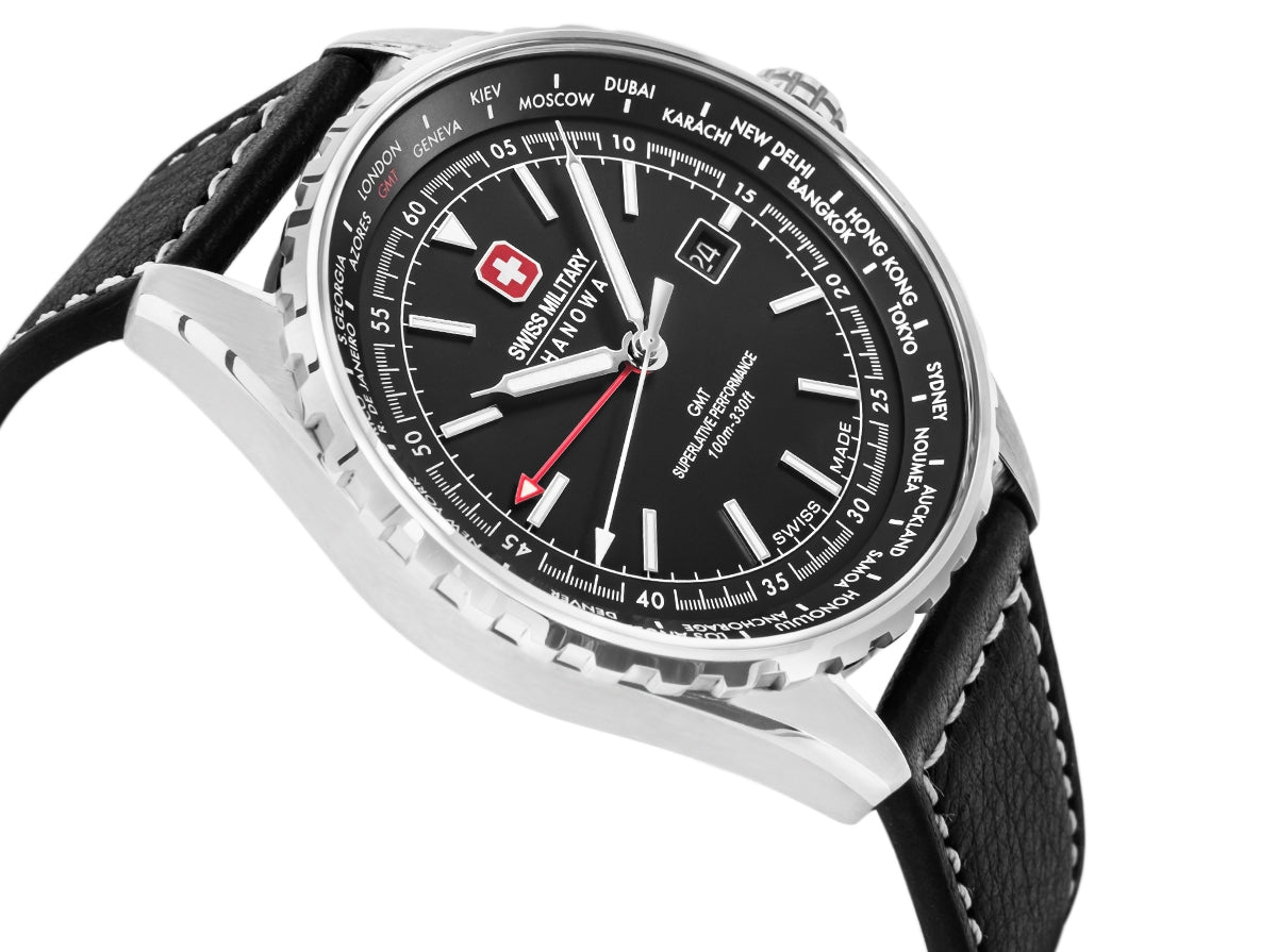 Zegarek Męski SWISS MILITARY HANOWA Afterburn GMT SMWGB0003201