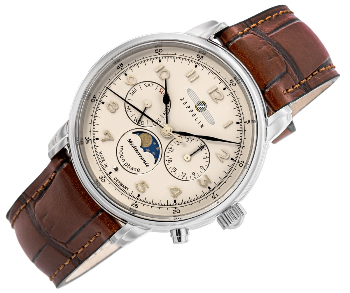 Zegarek Męski ZEPPELIN LZ121 Mediterranee Moonphase 9636-5