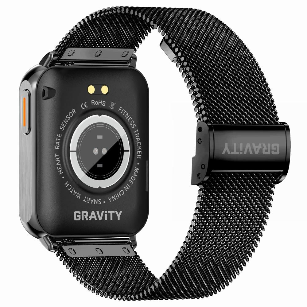 Smartwatch Gravity Biało Czarny 2 Paski GT17-8