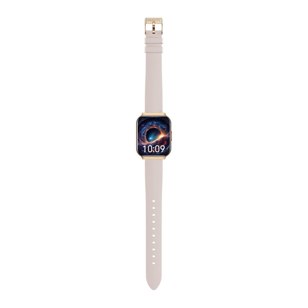 Smartwatch Gravity Różowe Złoto Pasek + Bransoleta GT44-2