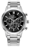 Zegarek Męski Giewont Chronograph Sapphire Srebrno Czarny GW8510-B1