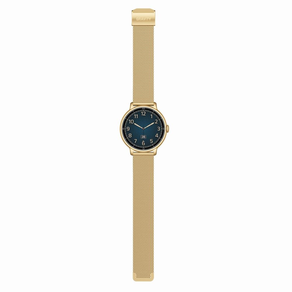 Smartwatch Gravity Złoty Bransoleta + Pasek GT33-2