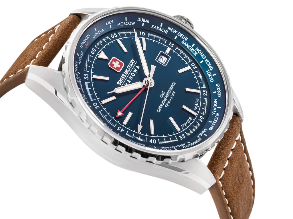 Zegarek Męski SWISS MILITARY HANOWA Afterburn GMT SMWGB0003202