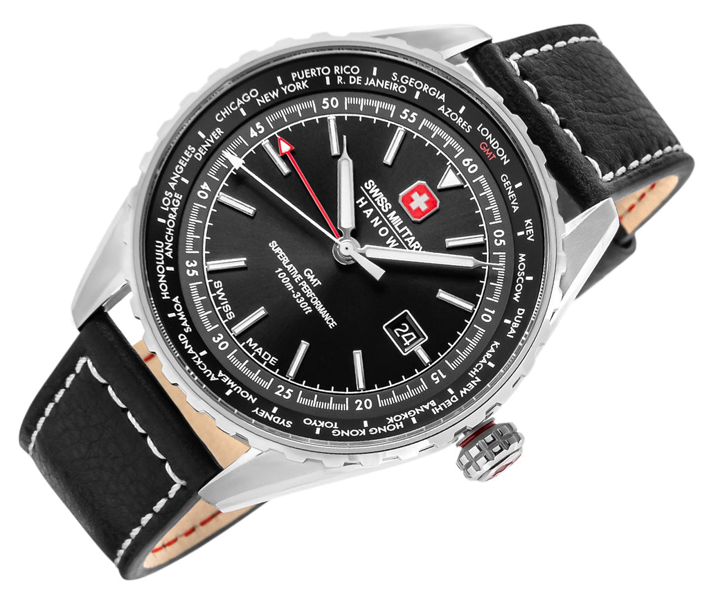 Zegarek Męski SWISS MILITARY HANOWA Afterburn GMT SMWGB0003201