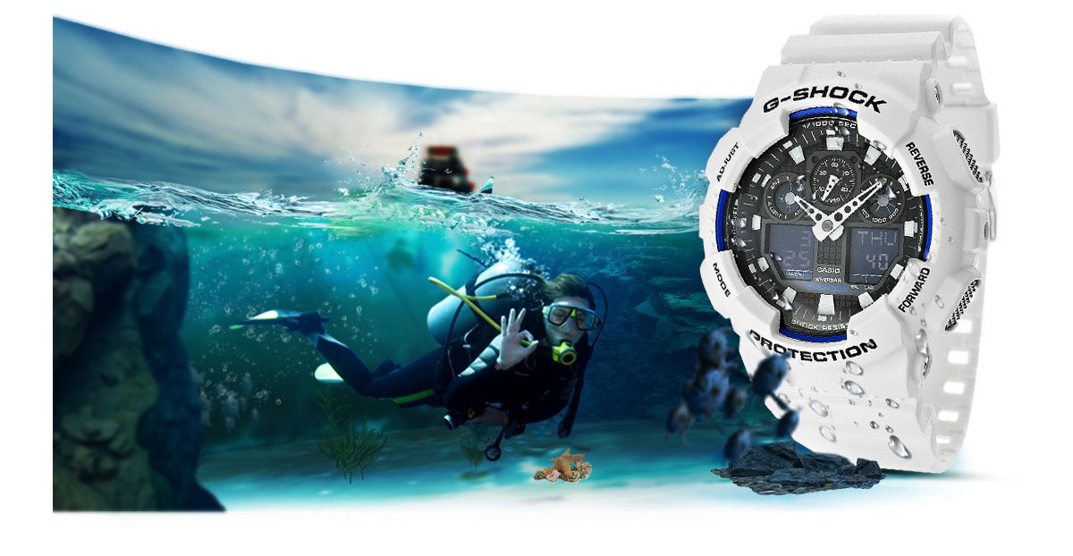 Zegarek Męski CASIO G-SHOCK GA-100B-7AER