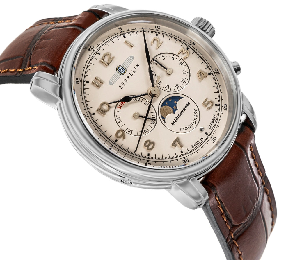 Zegarek Męski ZEPPELIN LZ121 Mediterranee Moonphase 9636-5