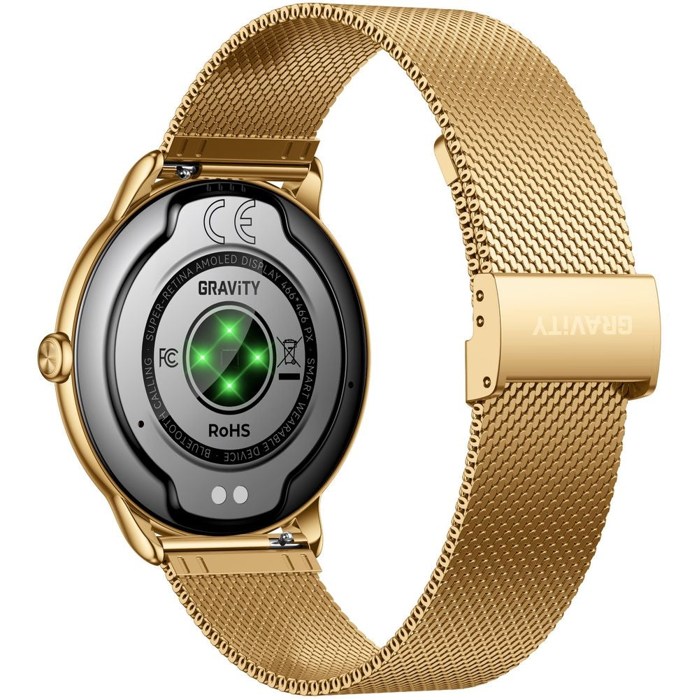 Smartwatch Gravity Złoty Pasek + Bransoleta GT31-1