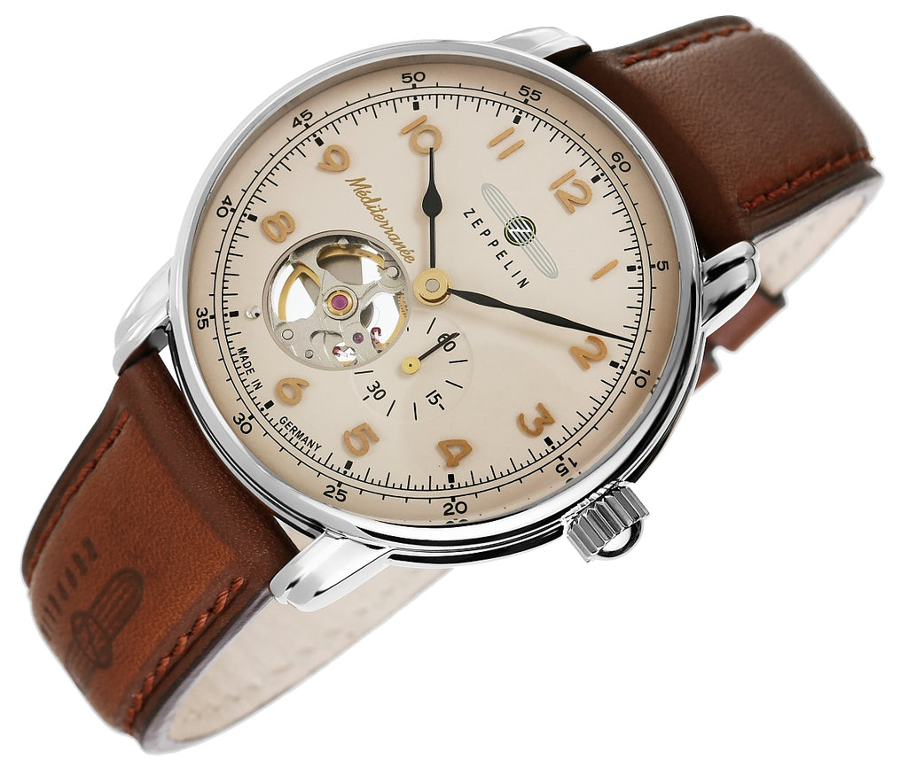 Zegarek Męski ZEPPELIN Mediterranee Open Heart Automatic 9666-5