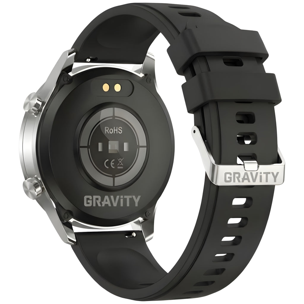 Smartwatch Gravity Srebrny 2 Paski GT10-7