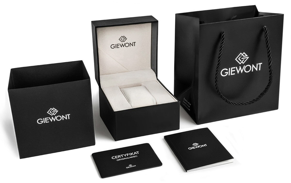Zegarek Męski Giewont Chronograph Sapphire Złoto Niebieski GW9460-B5
