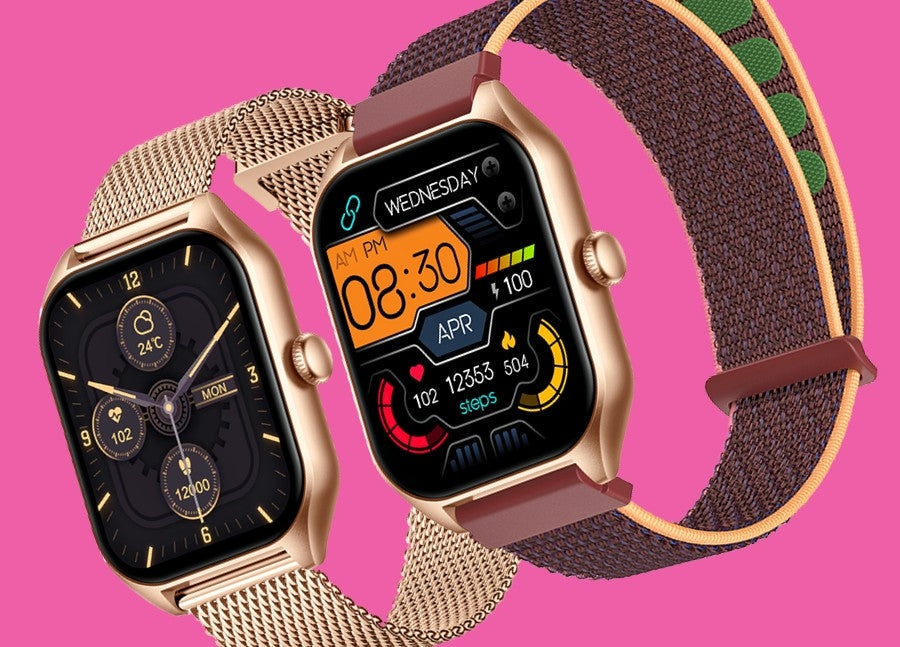 Smartwatch Damski Rubicon RNCF03-5 Różowe złoto Bransoleta + Pasek