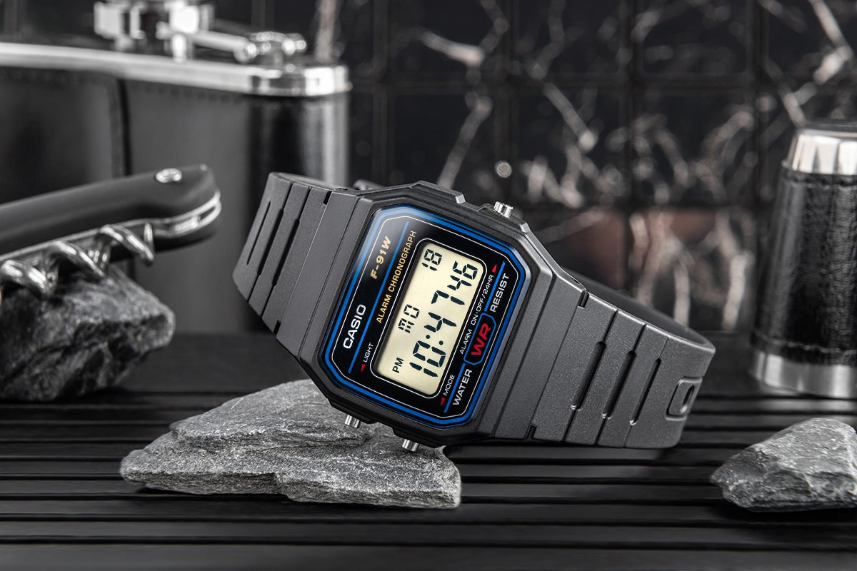 Zegarek Męski CASIO F-91W-1YEG