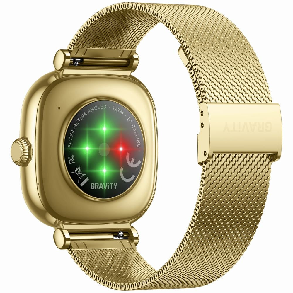 Smartwatch Gravity Złoty Bransoleta + Pasek GT32-2