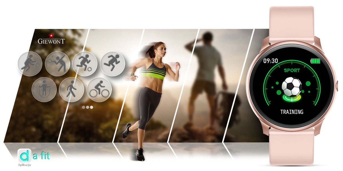 Smartwatch GIEWONT GW100-5 Różowy