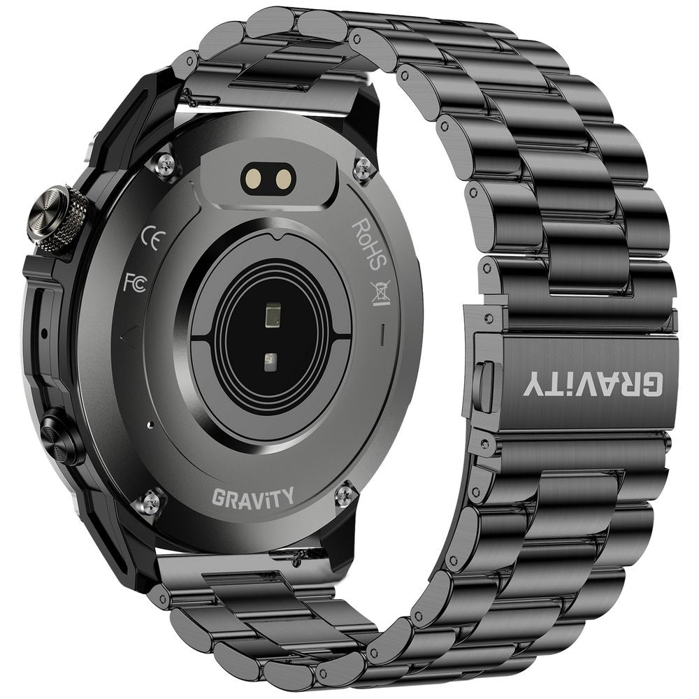 Smartwatch Gravity Czarny Pasek + Bransoleta GT46-1