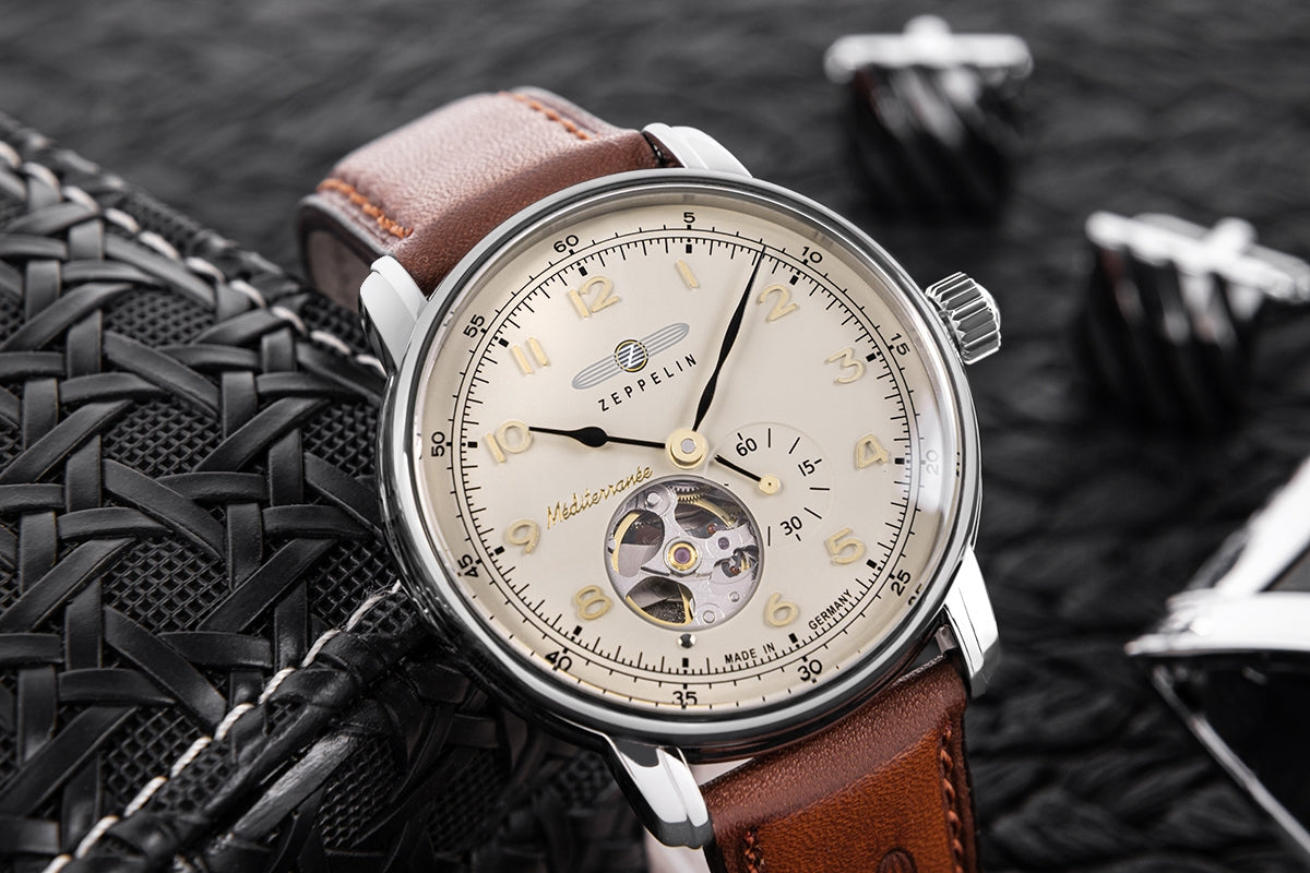 Zegarek Męski ZEPPELIN Mediterranee Open Heart Automatic 9666-5