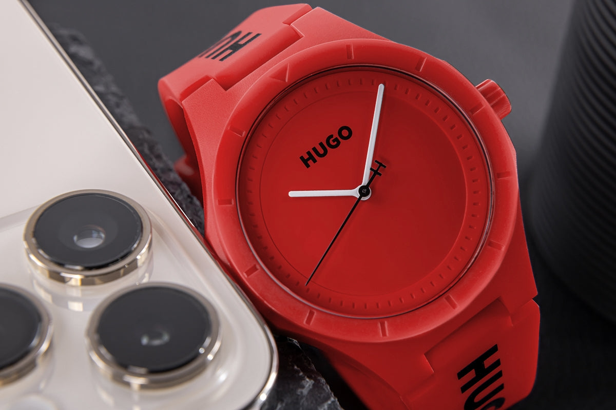 Zegarek Męski HUGO Lit For Him Red 1530346