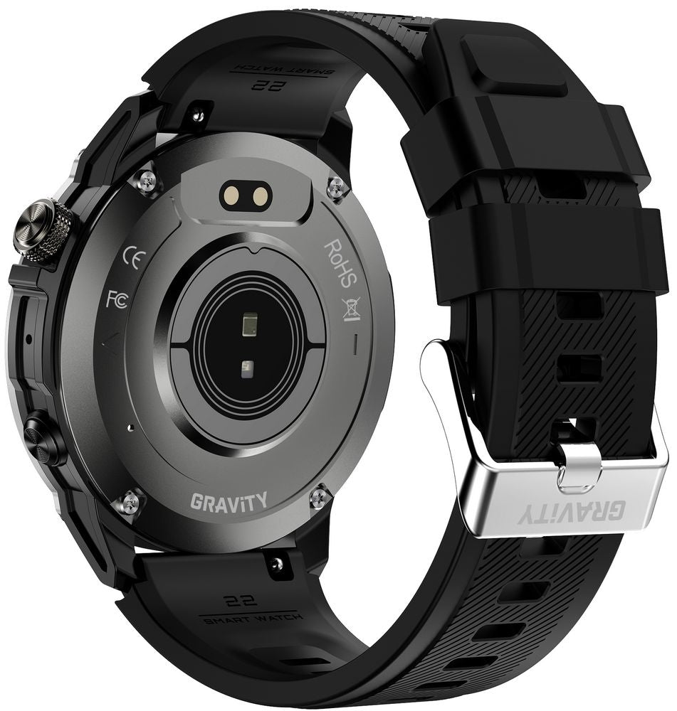 Smartwatch Gravity Czarny Pasek + Bransoleta GT46-1