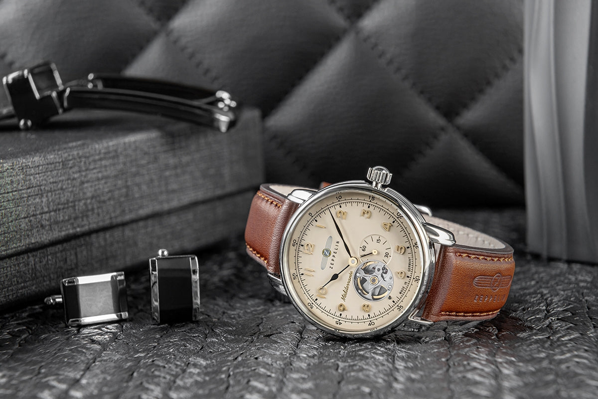 Zegarek Męski ZEPPELIN Mediterranee Open Heart Automatic 9666-5
