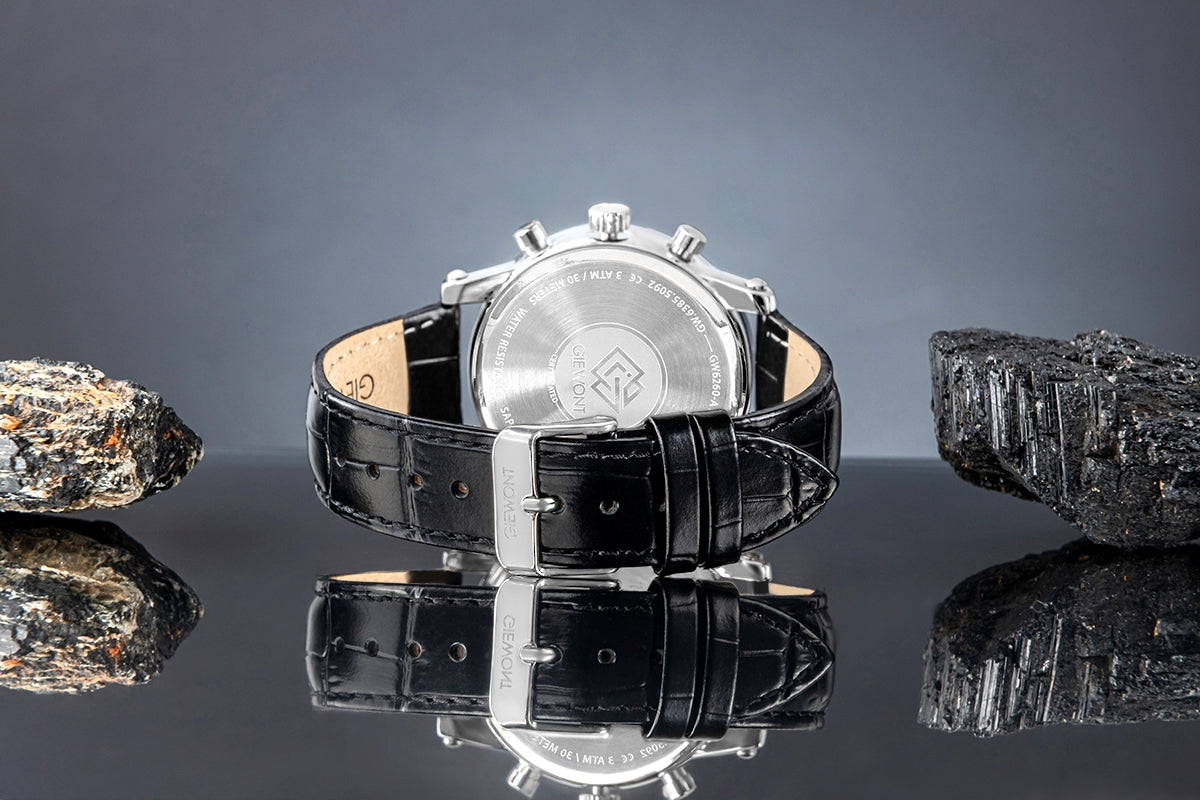 Zegarek Męski Giewont Chronograph Sapphire Srebrny GW6260-A1