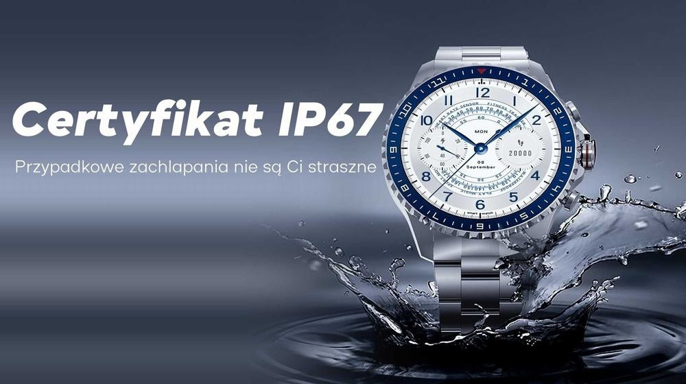 Smartwatch Męski GRAVITY GT16-2 Black / Czarna Bransoleta