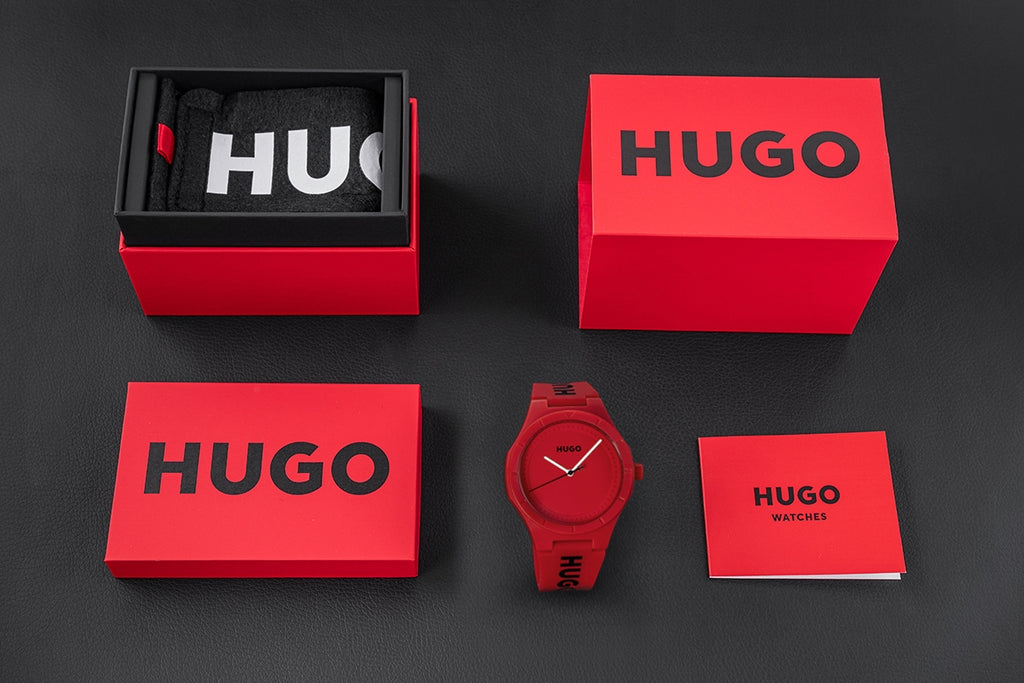 Zegarek Męski HUGO Lit For Him Red 1530346