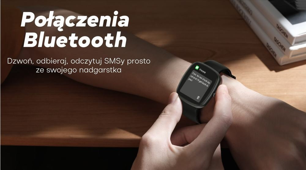 Smartwatch Damski GRAVITY GT18-3 Różowy Pasek Silikonowy + Granatowy Pasek