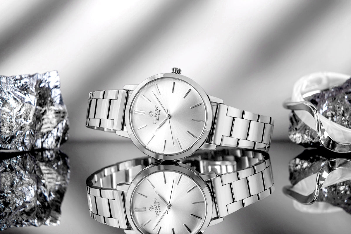 Zegarek Damski Giewont Sapphire Srebrny GW2360-B1