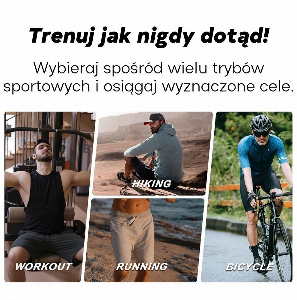 Smartwatch Męski GRAVITY GPS GT24-3 Czarny Pasek Silikonowy + Pomarańczowy Pasek Silikonowy
