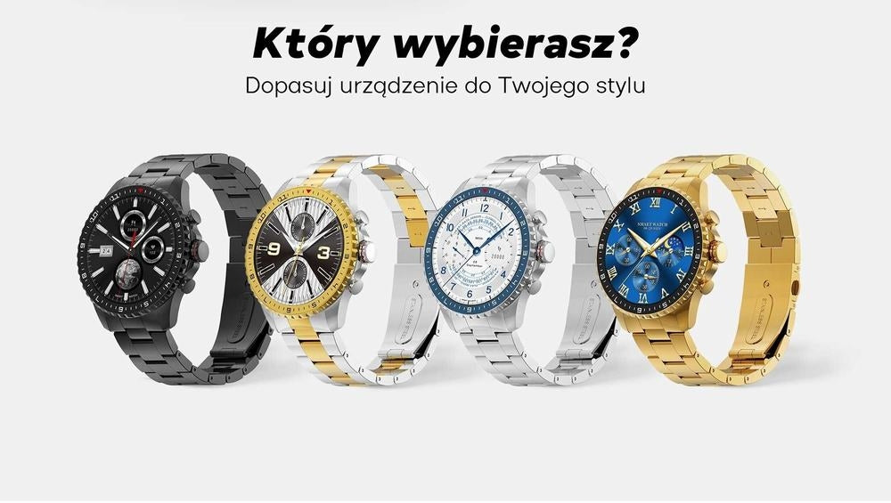 Smartwatch Męski GRAVITY GT16-2 Black / Czarna Bransoleta