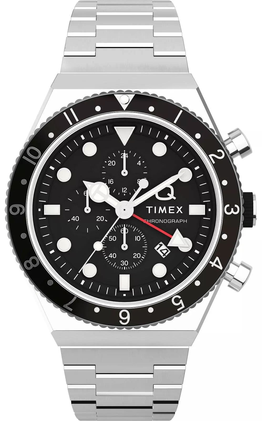 Zegarek Męski TIMEX Q Timex 3-Time Zone Chronograph TW2V69800