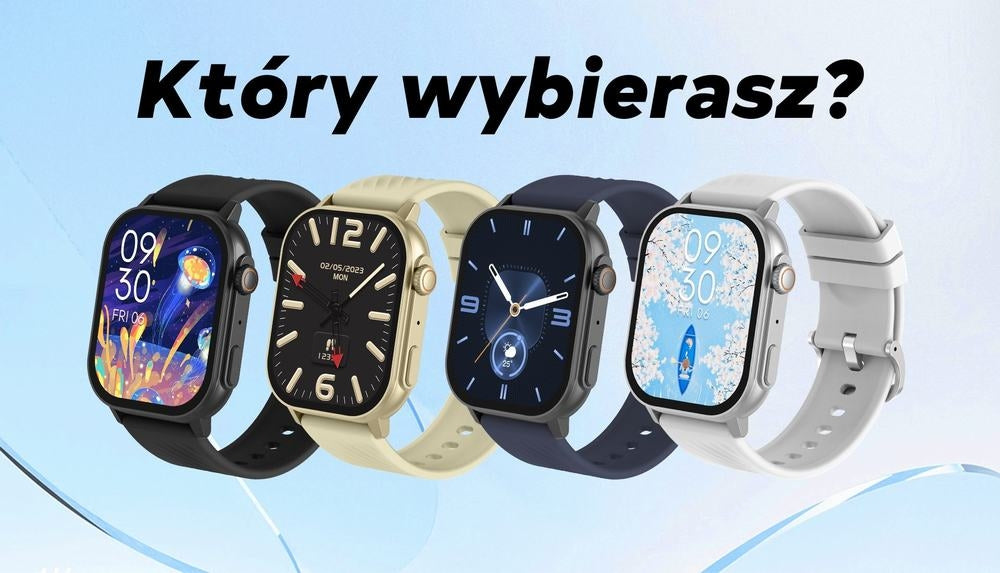 Smartwatch Damski GRAVITY GT15-12 Granatowy Pasek Silikonowy + Czarna Bransoleta