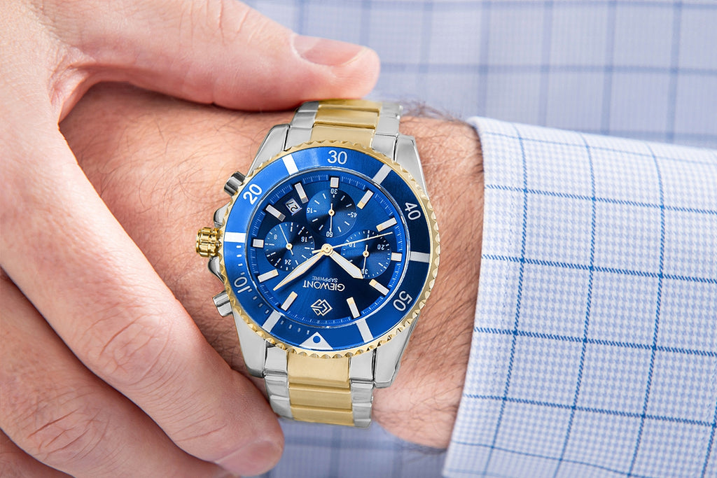 Zegarek Męski Giewont Chronograph Sapphire Multikolor GW3970-B5