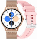 Smartwatch Damski GRAVITY GT12-3 Różowy Pasek Silikonowy + Bransoleta Różowe Złoto