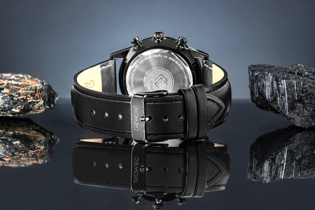 Zegarek Męski Giewont Chronograph Sapphire Czarny GW5630-A1