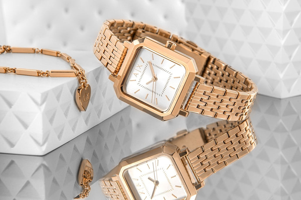 Zegarek Damski + Bransoletka ARMANI EXCHANGE AX7164SET