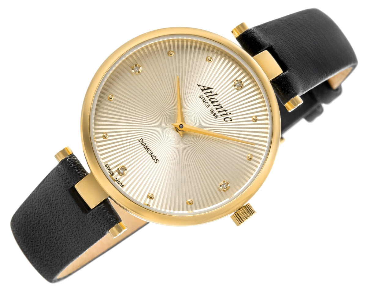 Zegarek Damski Atlantic Royal Diamonds 29044.45.37