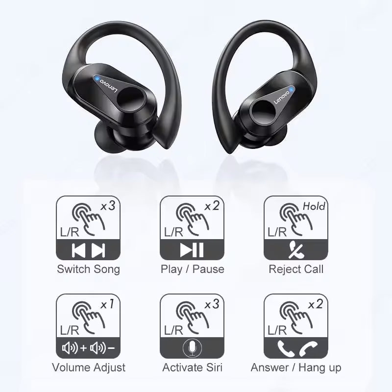 Słuchawki bezprzewodowe douszne LENOVO Thinkplus LivePods LP75 Czarne