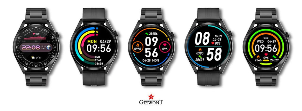 Smartwatch GIEWONT Vertex SmartCall GW450-1 Carbon/Carbon Silikon