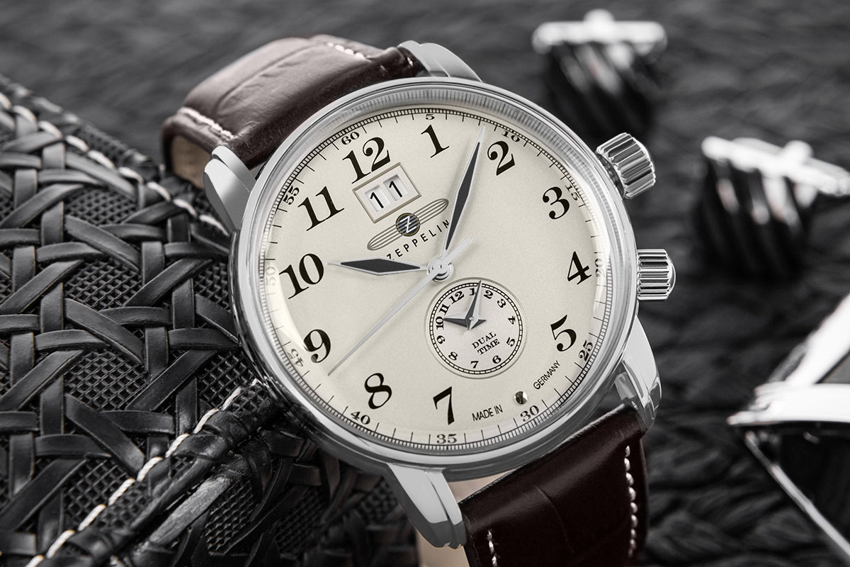 Zegarek Męski ZEPPELIN LZ127 Graf Zeppelin Dual Time 7644-5
