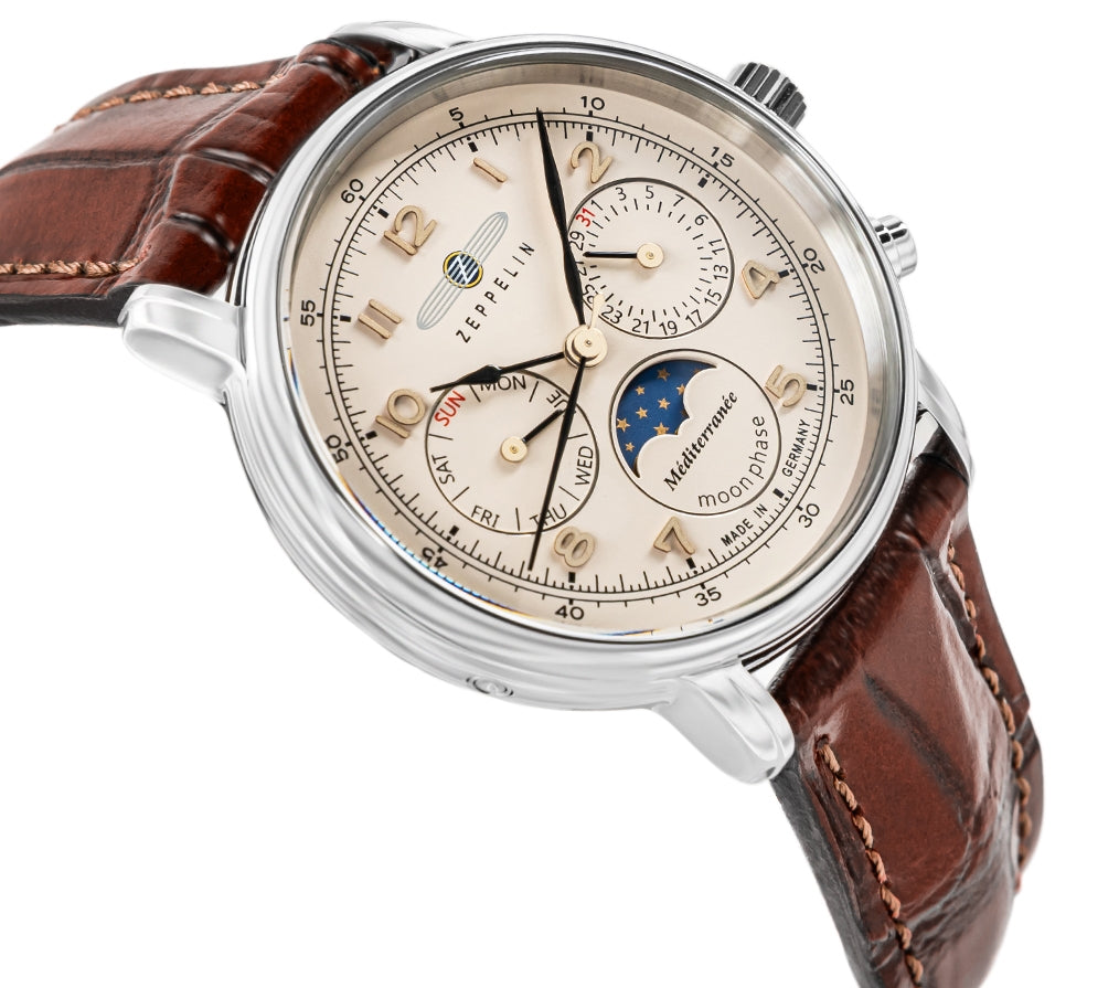 Zegarek Damski ZEPPELIN LZ121 Mediterranee Moonphase 9637-5